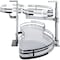 Hardware Resources 18" Polished Chrome and White Blind Corner Swingout for Openings on the Right of the Blind BCSO218PCWH-RH - alternate 1